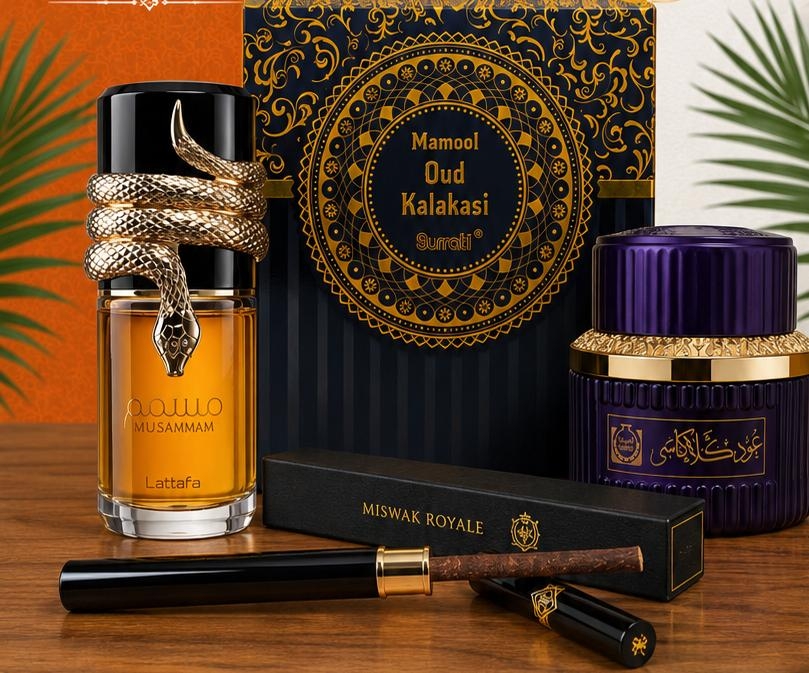 Perfume + Bakhoor + Miswak combo 003