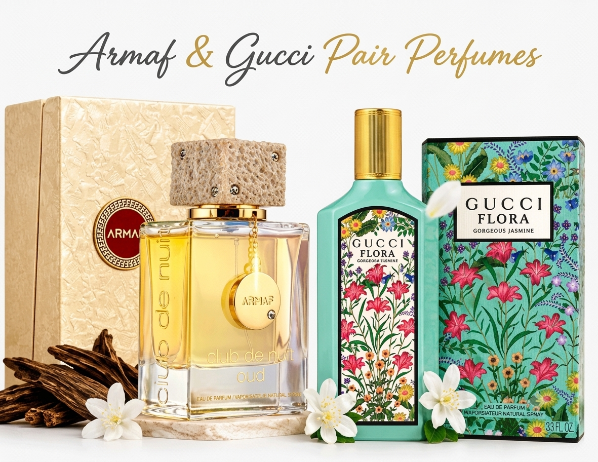 Armaf & Gucci pair perfumes