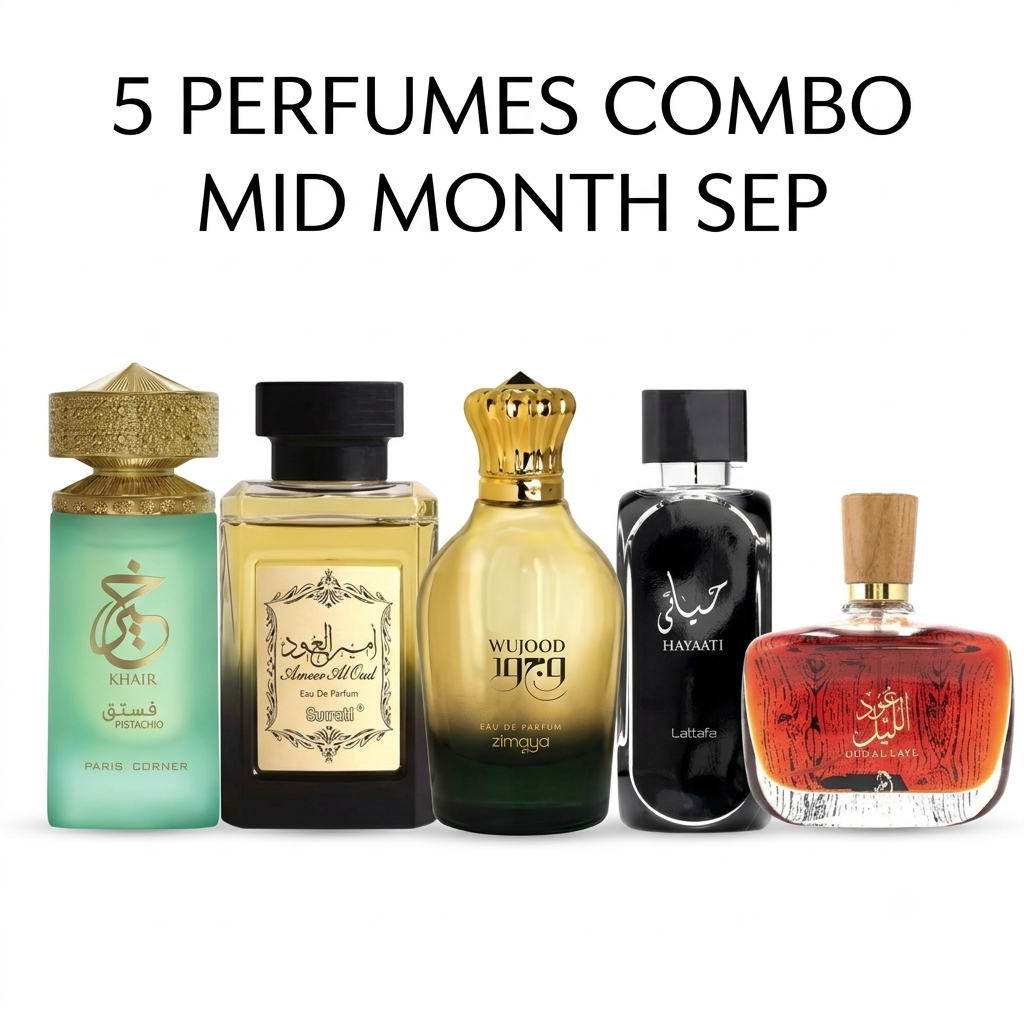 5 perfumes combo MID month sep