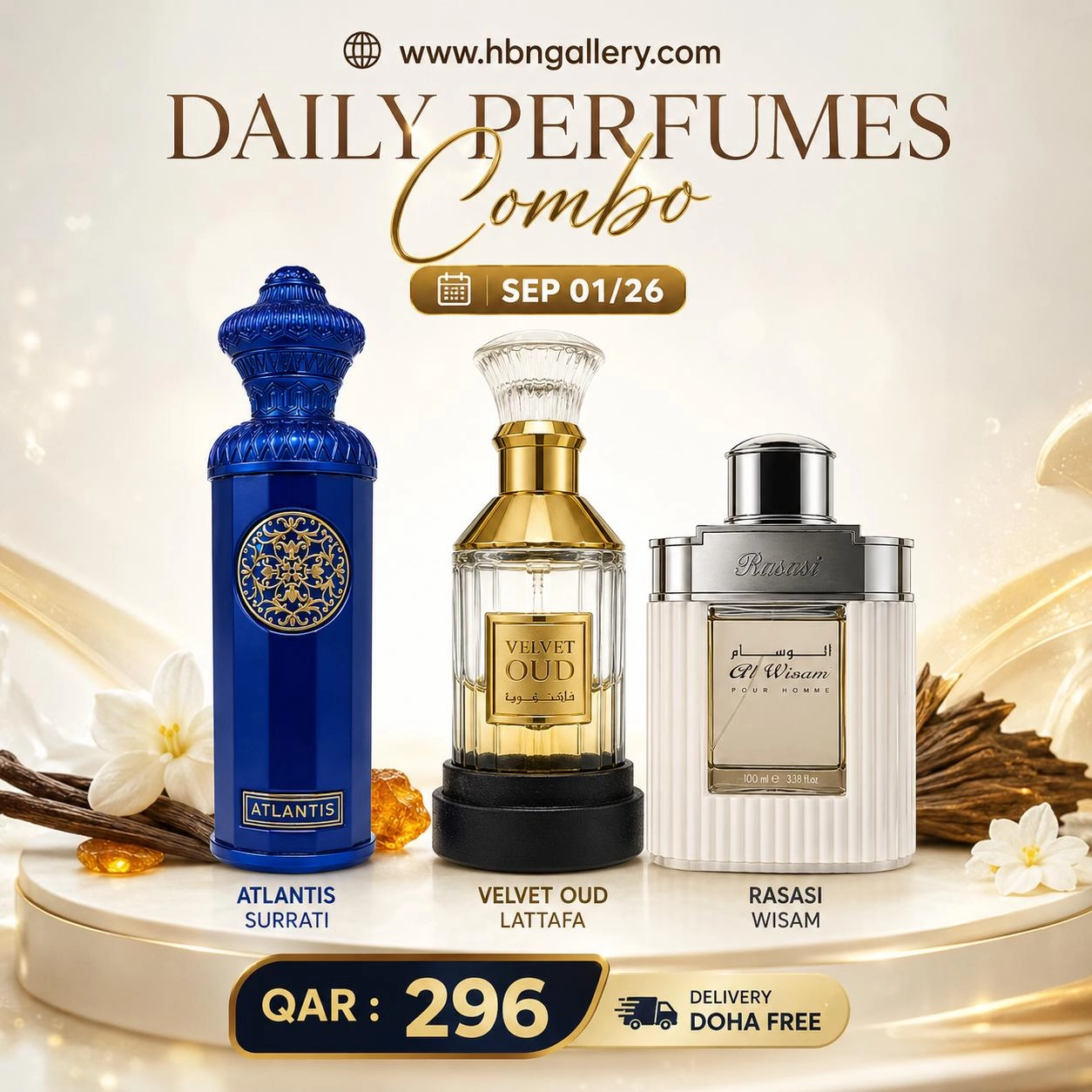 Daily 3 perfume combo sep 01/26