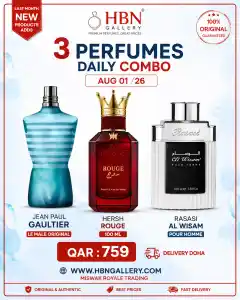Daily combo 3 Perfumes Aug 01/26