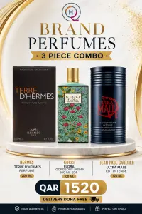 BRAND PERFUMES 3 COMBO _ Gucci _Hermes _Guatlier