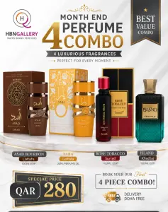 4 perfumes combo Month end Aug 26